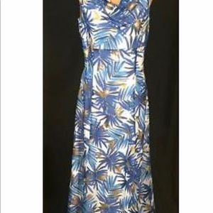 ISO ST JOHN KNITS ISLAND PALM SILK GEORGETTE